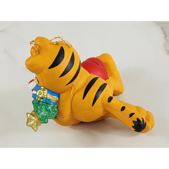 Garfield w/ Tree Ornament 4" Christmas Stocking Holidays 90's Kurt Adler Vintage - Picture 5 of 15